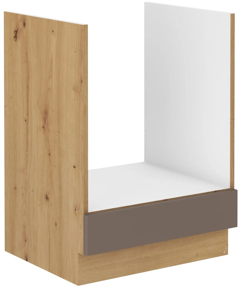 Dulap inferior bucătărie pentru cuptor Barb 60 D GAZ BB (stejar artisan + trufă). Promo -6%. 1044938