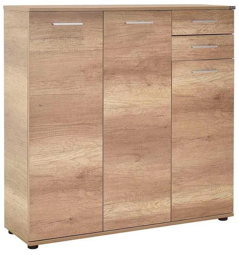 Pantofar Adore Trendline, 3 usi si 2 sertare, 10 rafturi, 108 x 108 x 35 cm