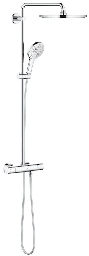 Coloana dus cu baterie si termostat Grohe Rainshower SmartActive 310, crom