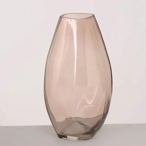 Vaza decorativa din sticla Adyan Maro deschis, Ø13xH25 cm