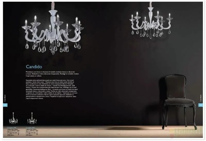 Candelabru cristal Venezian diam 88cm CANDIDO SP8 067889