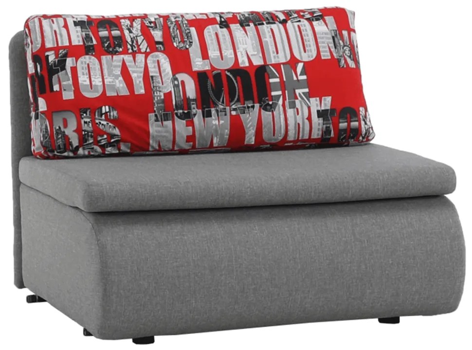 Fotoliu extensibil, gri/model, KENY NEW