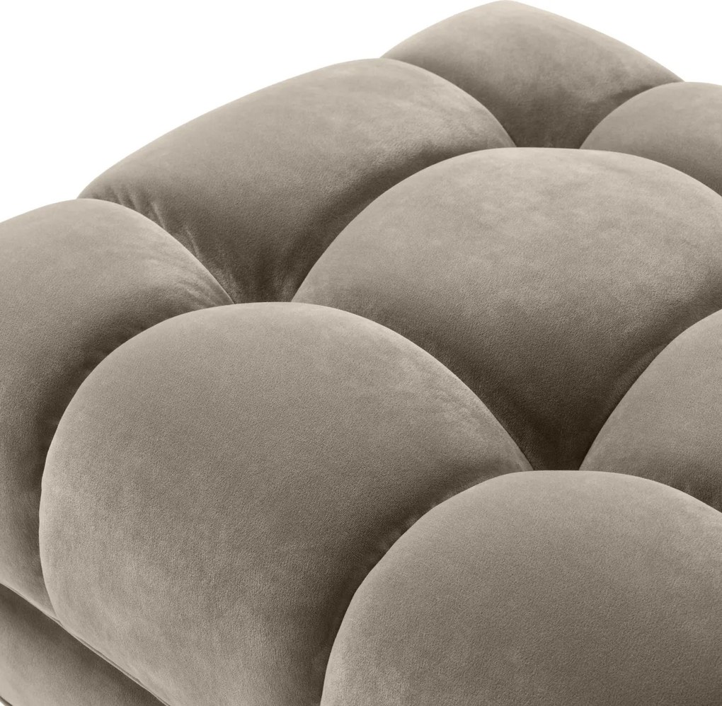 Bancheta eleganta design LUX Sienna, catifea greige 113389 HZ