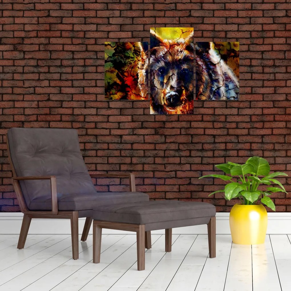 Tablou - Urs,pictură (90x60 cm)