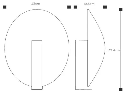Aplică LED de exterior Lucide 27818/09/30 LAREDO LED/9W/230V IP54 negru