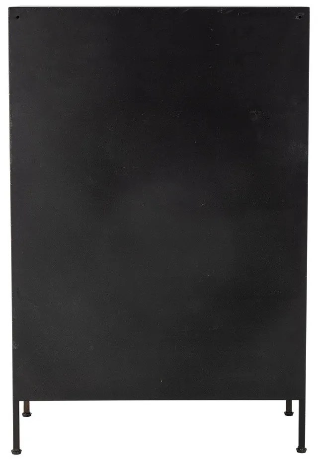 Comodă neagră/maro din metal 60,5x92x33,5 cm Matteo – Bloomingville