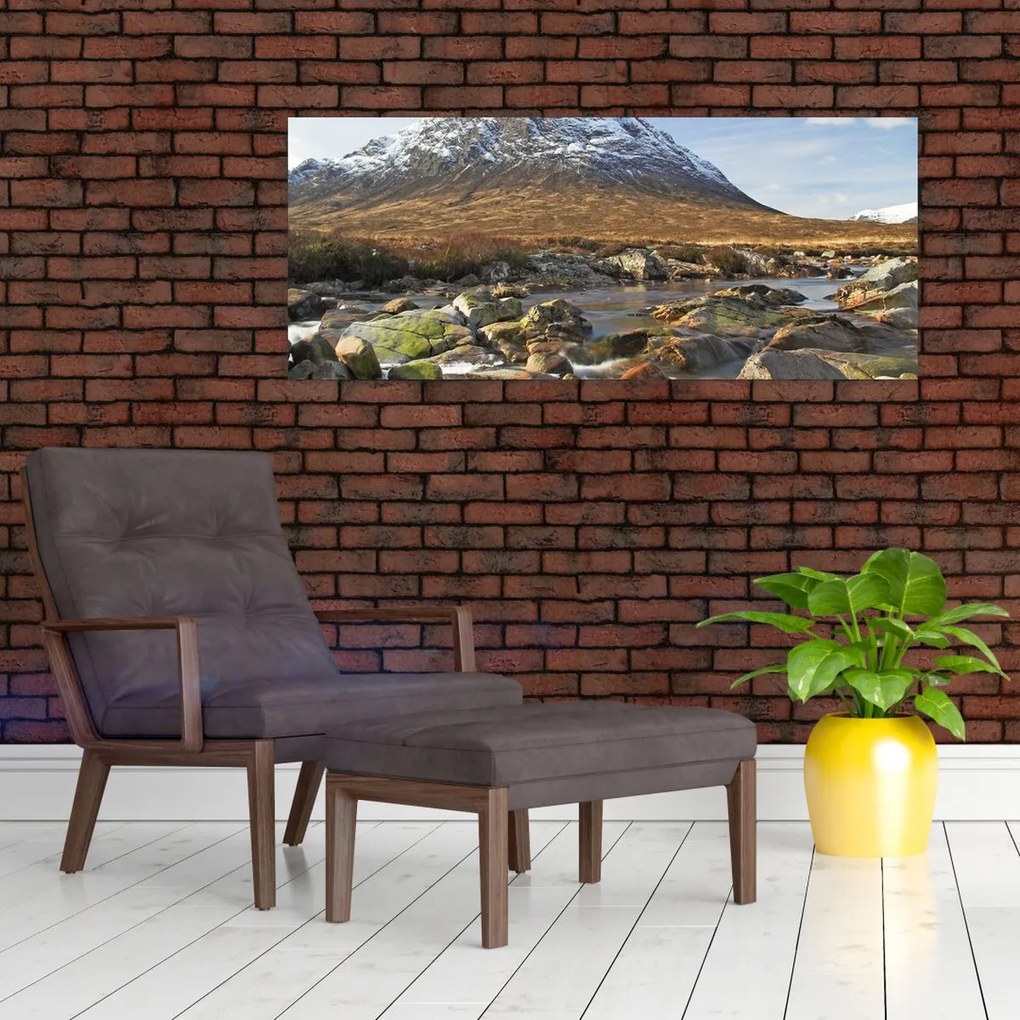 Tablou - Munte cu râu (120x50 cm)