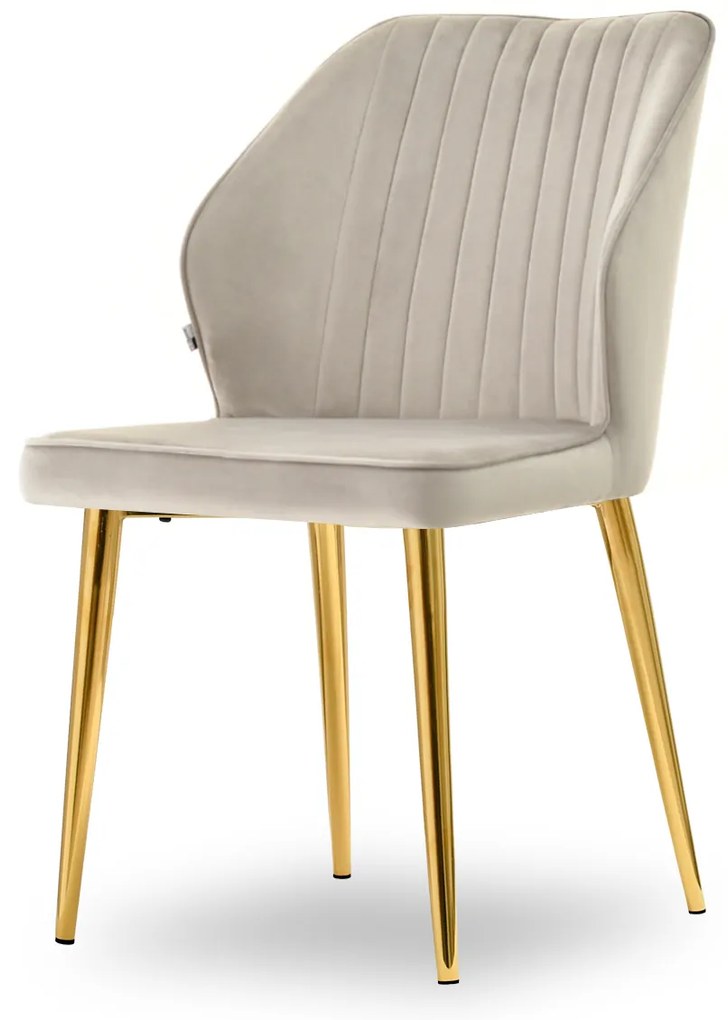 Scaun Greta K (bej + auriu). Promo -14%. 1111058