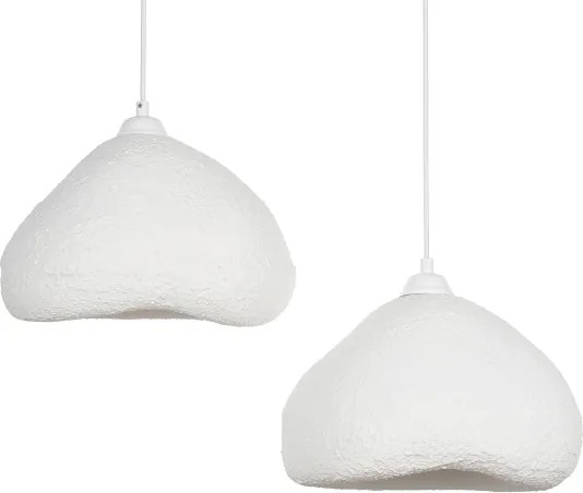 Brilagi - Lustră suspendată pe cablu WABI SABI, 2xE27/40W/230V, Ø 45 cm, albă
