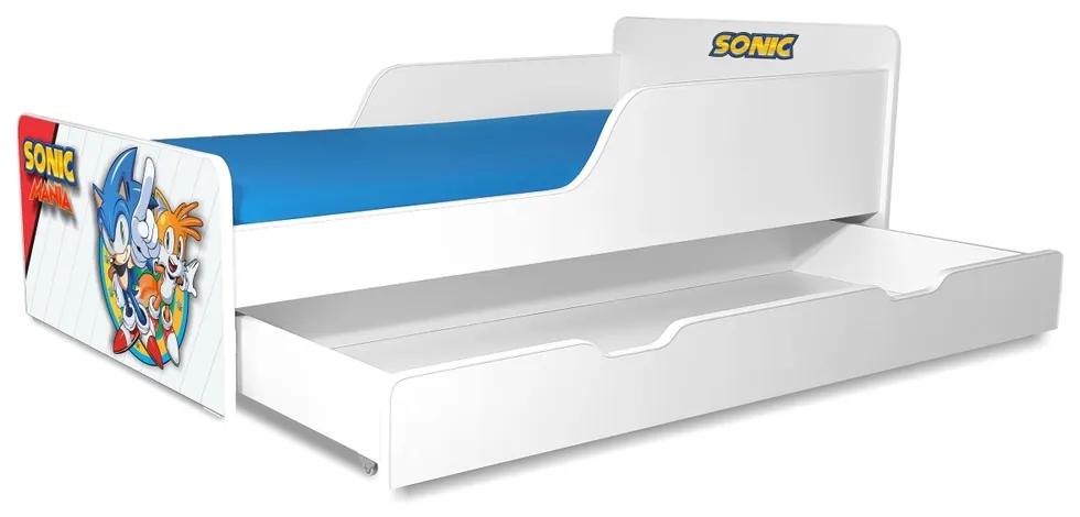 Pat copii Sonic 2-12 ani cu sertar