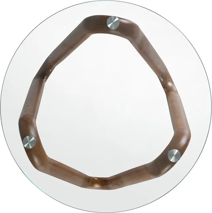 Masuta de cafea design modern Walnut Round