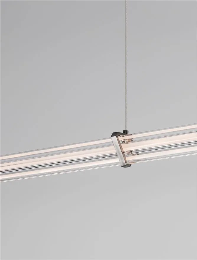Lustra suspendata LED 2700K PHEME nickel satinat