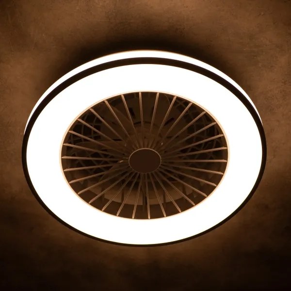 Plafonieră LED dimabilă cu ventilator Kanlux 38033 PLAVE 48W/230V 3000/4000/6500K + telecomandă