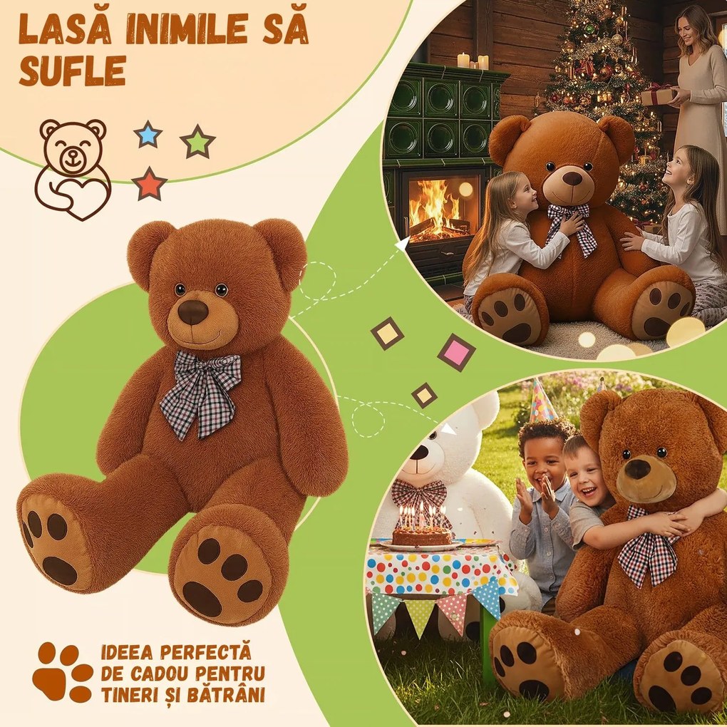 Urs mare de pluș BENY, 100cm, maro Monzana