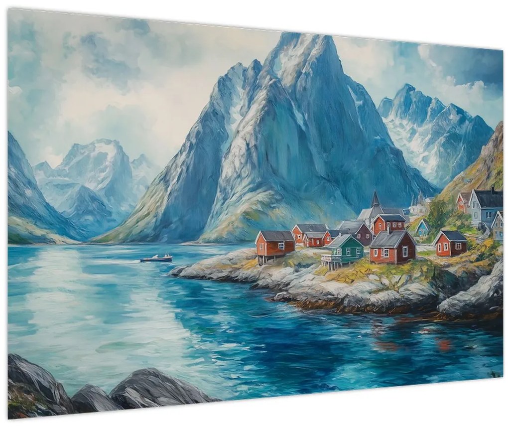 Tablou - Sat norvegian (90x60 cm)