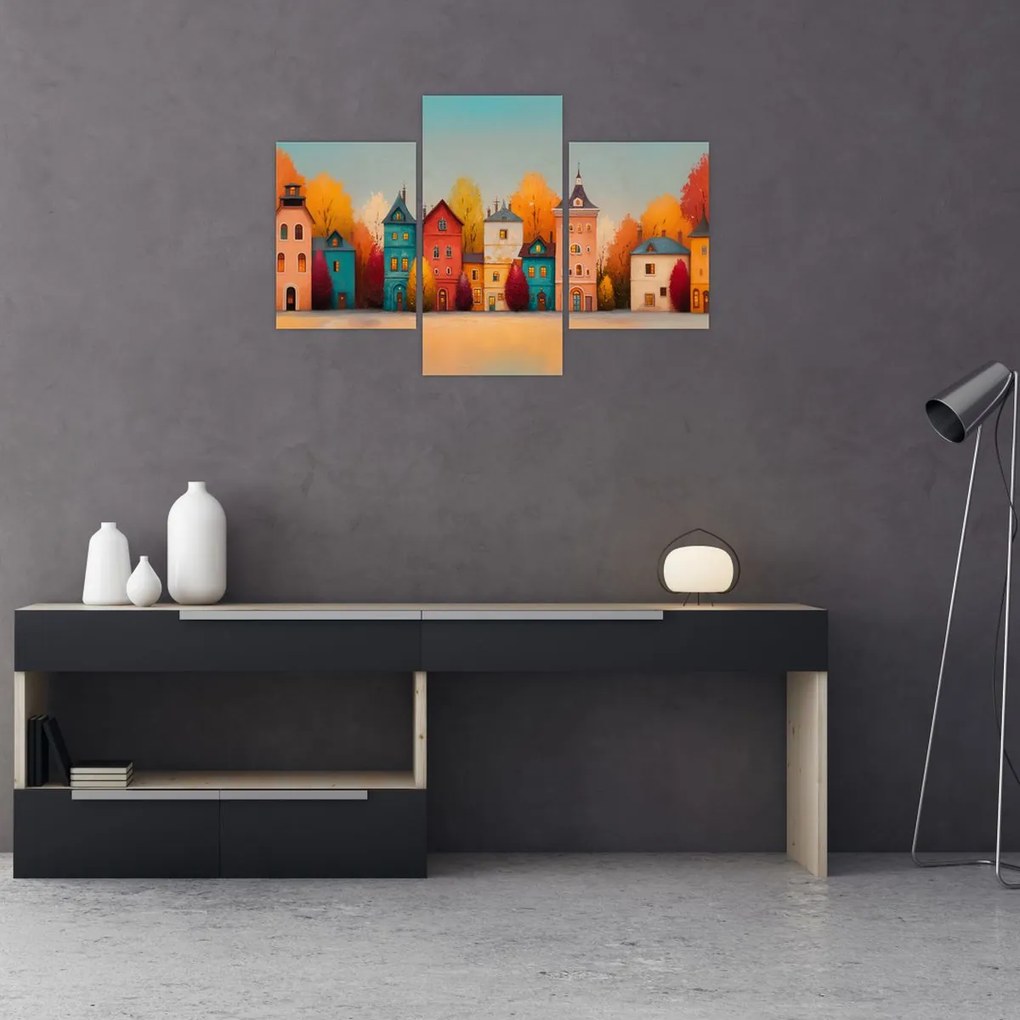 Tablou - Sat de toamnă (90x60 cm)