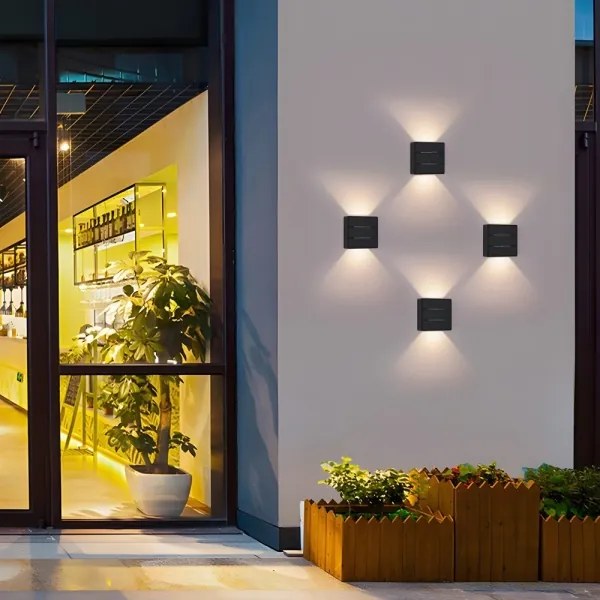 Immax 08520L - Aplica LED de perete pentru exterior LUXLINE, 6W, 230V, 3000K, IP54, negru