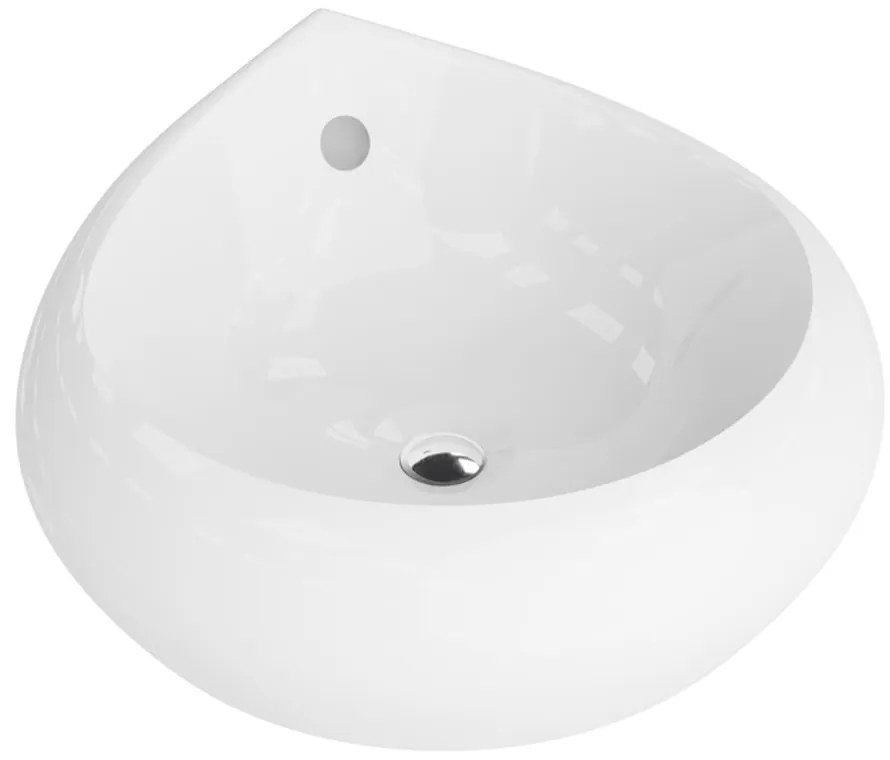 Lavoar pe blat Rune Gudrun 47 cm alb lucios