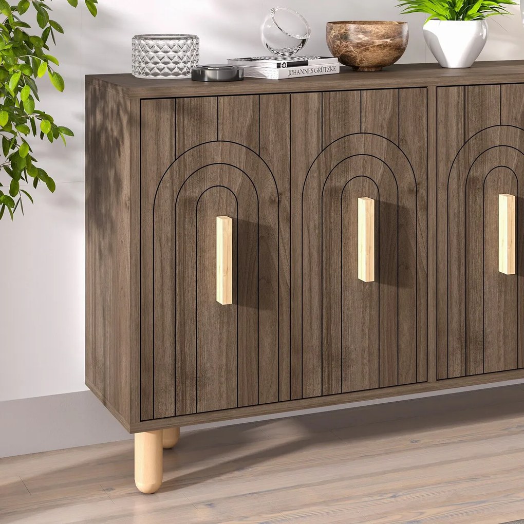 Consola, Hanah Home, Tiger, 120x73.6x29.6 cm, Maro