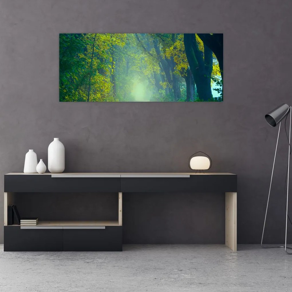 Tablou cu drum dea lungul cu copaci (120x50 cm)