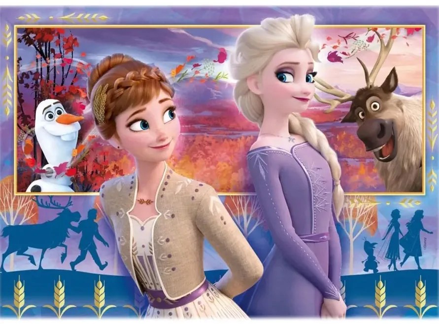Disney Regatul de gheață Wind Puzzle Clementoni de 2x60 piese