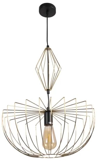 Lustră pe cablu JASMINA 1xE27/20W/230V d. 40 cm auriu