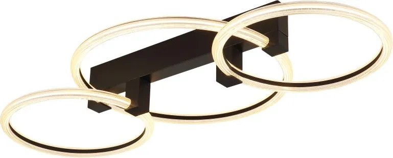 Plafoniera LED metal negru FLETCHER D2