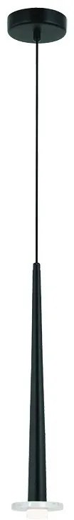 Pendul LED, Lustra suspendata moderna STORM negru/ marmura alba