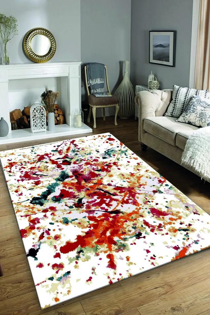 Covor de hol, Oil Paint Djt  , 150x200 cm, 50% catifea/50% poliester, Multicolor