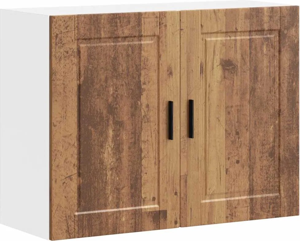 vidaXL Dulap de bucatarie "Porto" din lemn vechi, lemn prelucrat