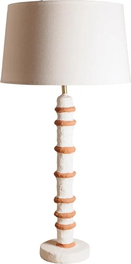 Lampa de masa, cu abajur din hartie mache, Mercadal