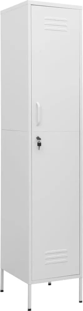 vidaXL Dulap de vestiar, alb, 35x46x180 cm, oțel