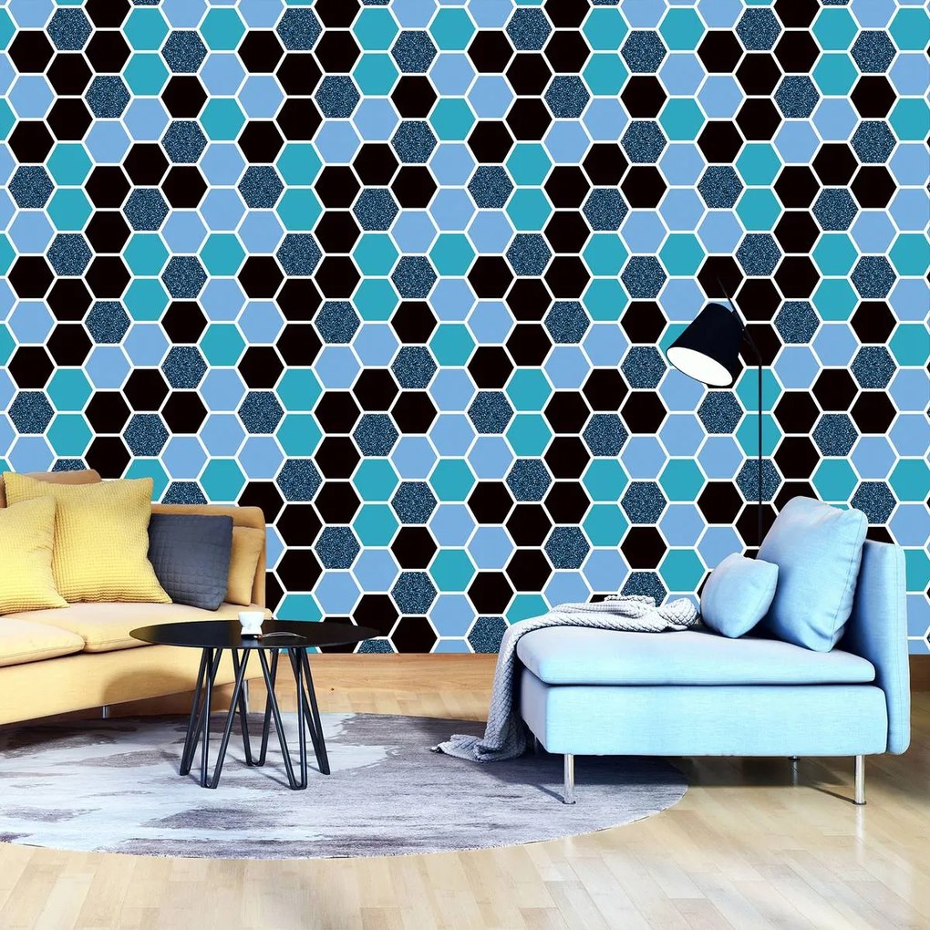 Fototapet - Hexagon mozaic (254x184 cm)