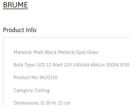 Plafoniera LED stil modern minimalist BRUME D-50cm
