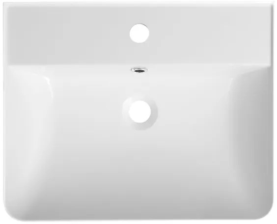 Sapho - Lavoar suspendat 50 x 40 cm, marmură turnată, alb