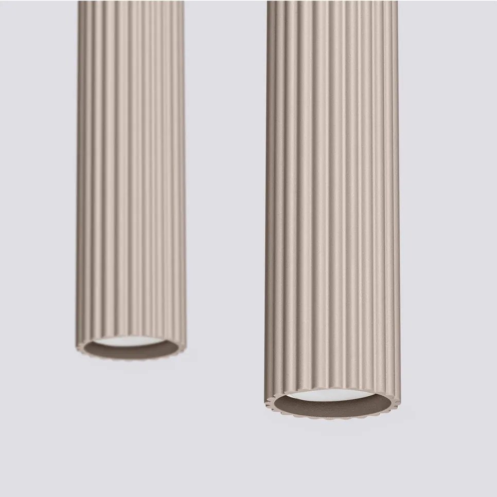 Lustră taupe din metal Gleam – Sollux