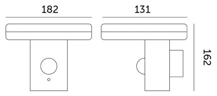 Aplică LED solară cu senzor SOLARIS2 LED/5,5W/3,7V 4000K IP44