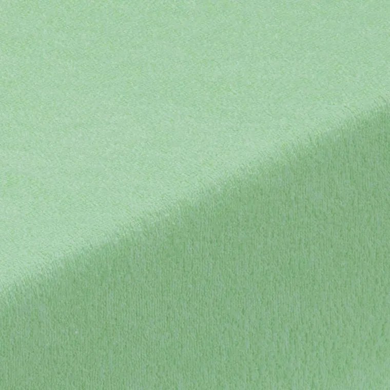 decoDoma Cearşaf cu elastic frotir EXCLUSIVE verde deschis 90 x 200 cm