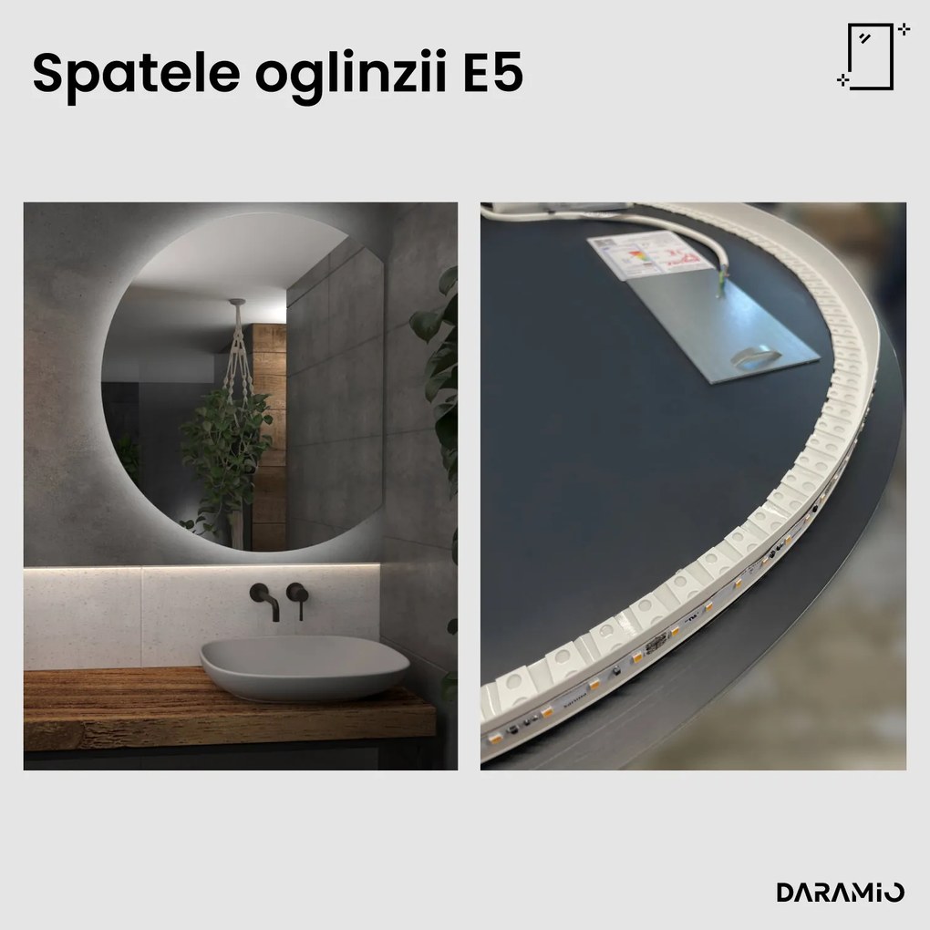 Oglindă semilună cu LED E5