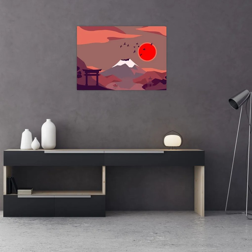 Tablou - Munții Fuji (70x50 cm)