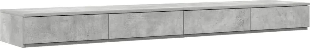 vidaXL Cadru de pat cu depozitare Gri din beton 180 cm Lemn compozit