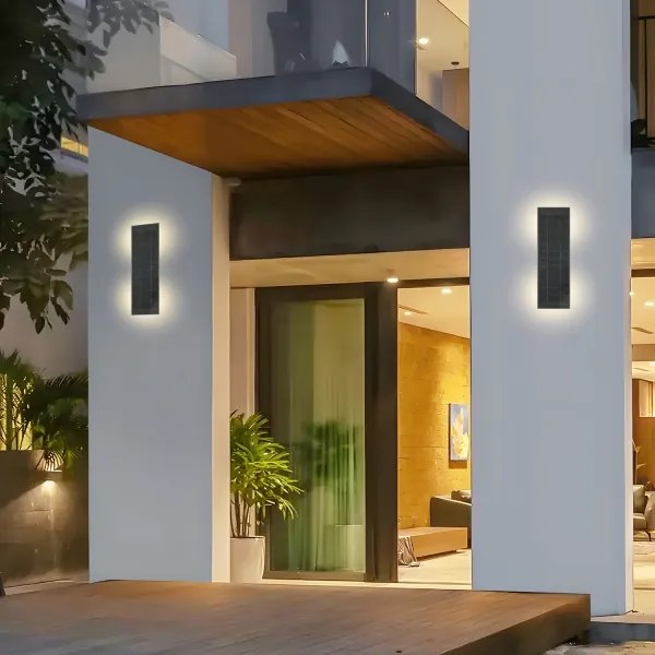 Brilagi - Aplică solară de perete SUN, LED 2,5W, 230V, 30 cm, 2000 mAh, IP44