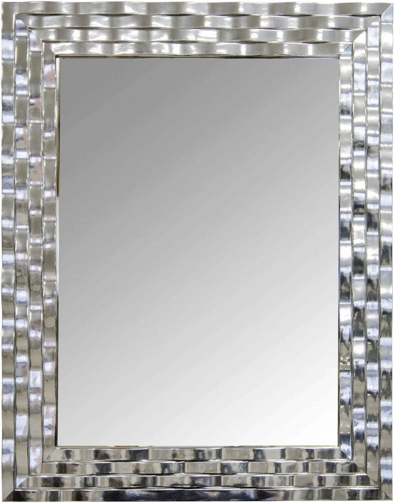 Oglinda decorativa Bilbao argintie 68/88/3 cm