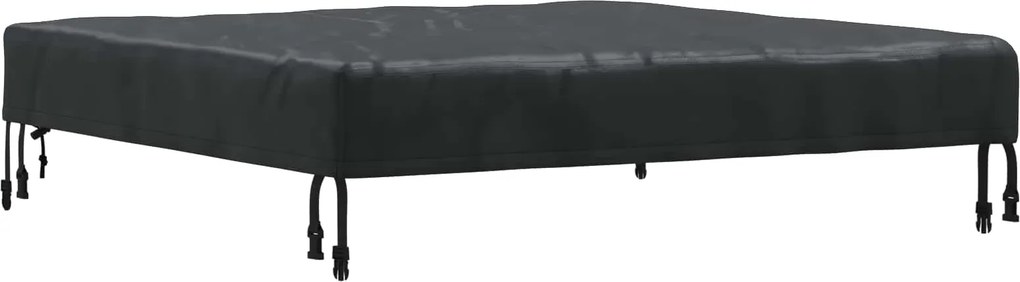 vidaXL Copertă pentru masă Simplu Negru 92 x 92 x 15 cm țesătură