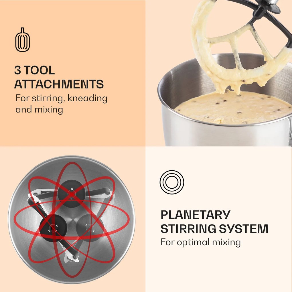 Klarstein Bella, robot de bucătărie, 1800 W, 5,2l