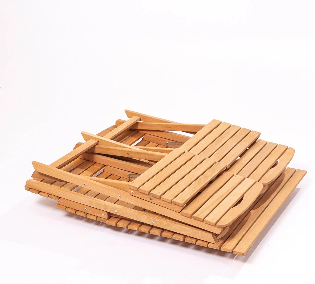 Set masă scaune de grădină (5 buc) Meow (natural + crem). 1082993