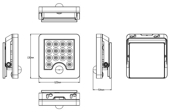 Proiector LED solar de exterior Top Light HELEON S LED/5W/3,7V IP65 4000K