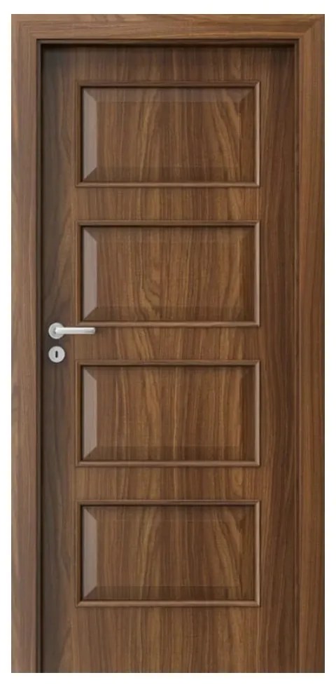 Usa Interior din MDF Porta Laminate CPL Model 5.1 (Culoare: Wenge, Toc: Reglabil 10 cm, Maner: Patrat argintiu crom, Dimensiune: 70 cm)