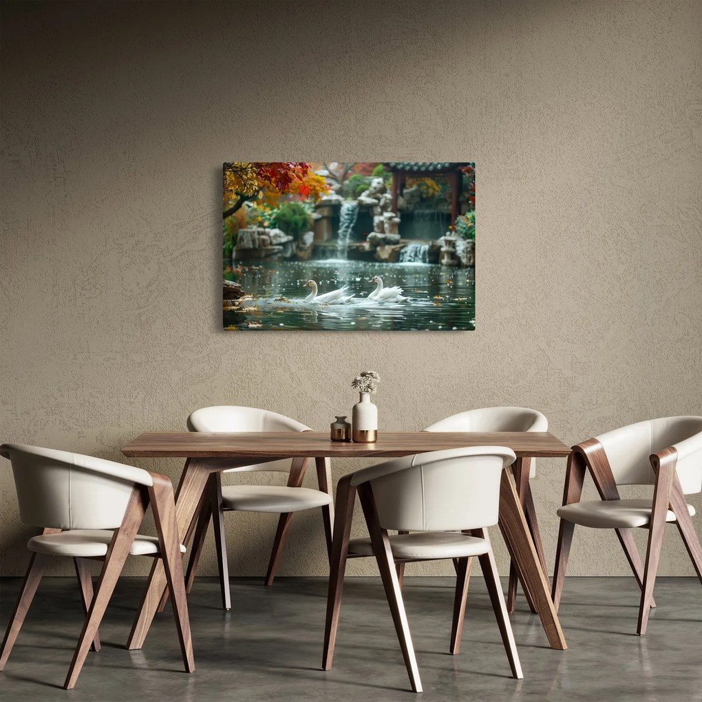 Tablou - iaz asiatic (90x60 cm)