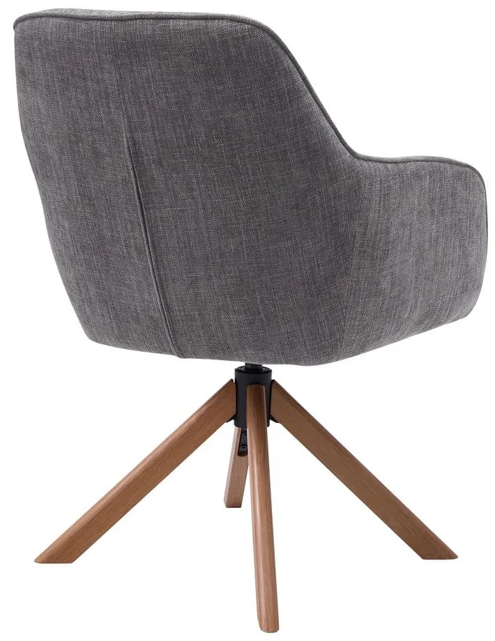 Set de scaune de sufragerie gri 2 buc. tapițat Avola – Unique Furniture